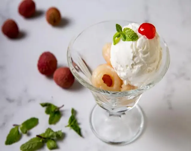 Lychees With Ice Cream